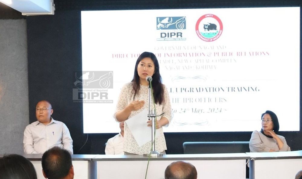 News Editor and Regional news unit, Akashvani Kohima, Asonuo, IIS. (DIPR Photo)
